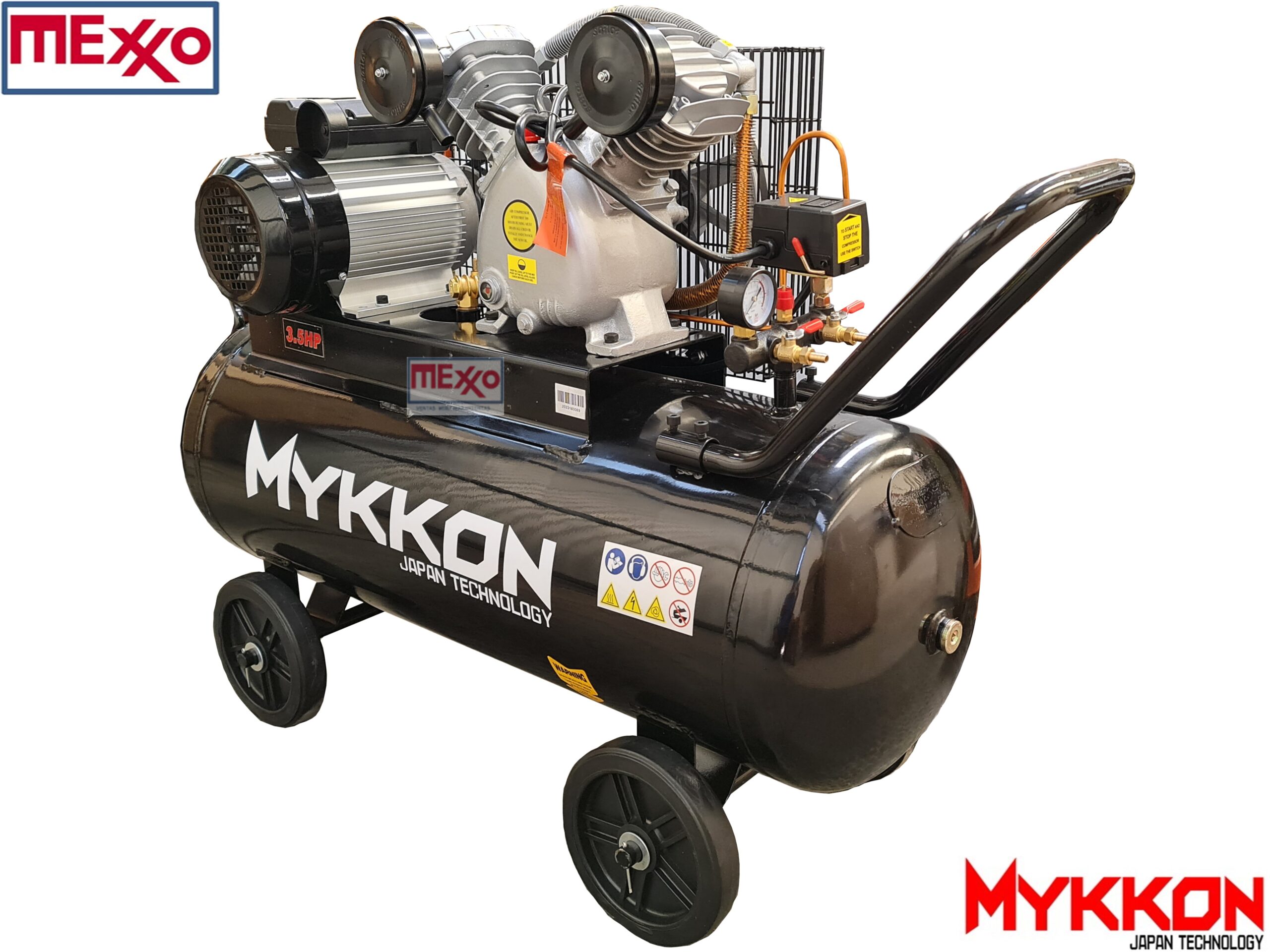 Compresor De Aire 120lts 3.5 Hp 2 Pistones Lic. Japón - Imagen 4