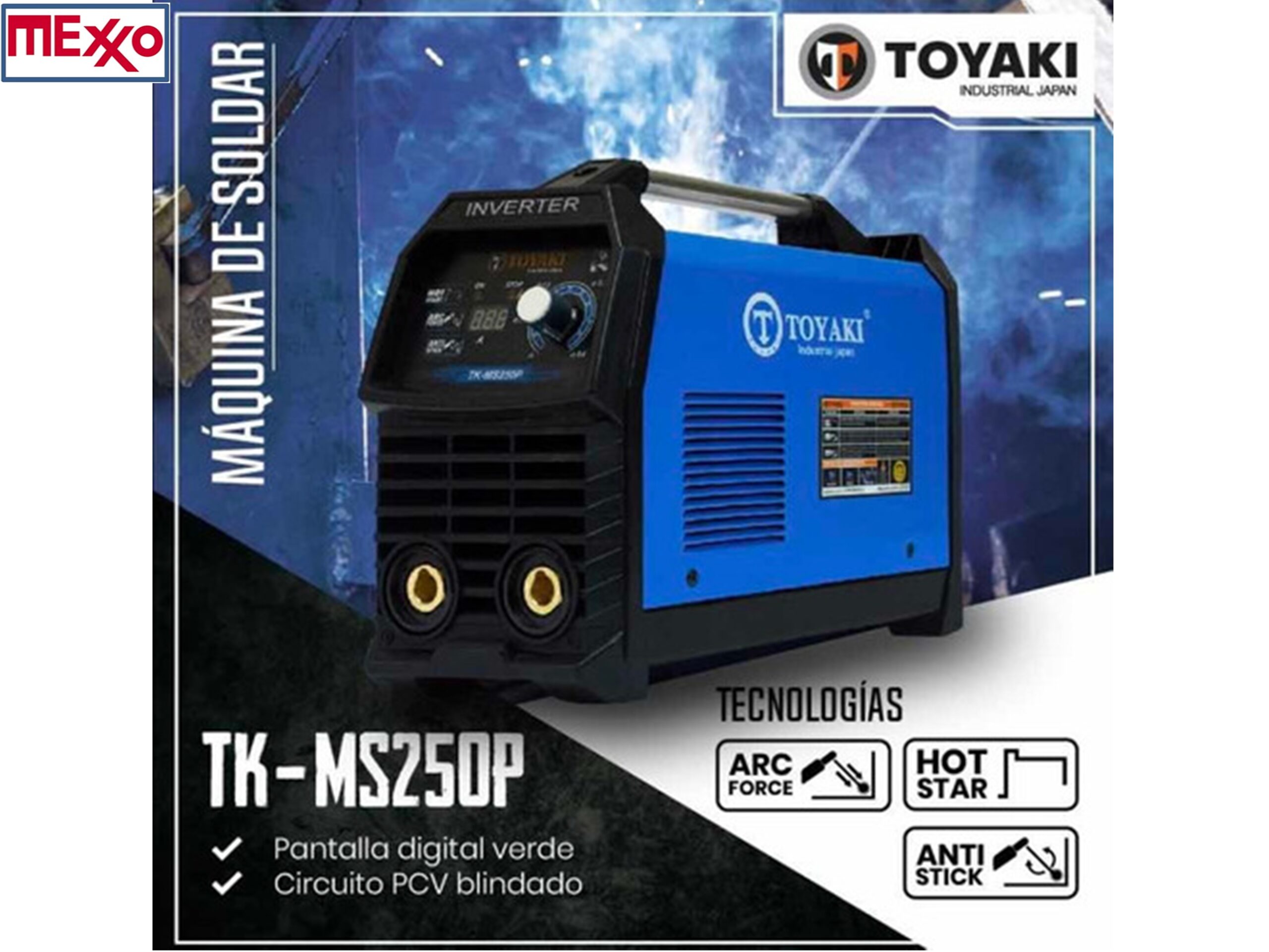 Máquina De Soldar 250amp Inverter Toyaki Japón Tkms250p - Imagen 3