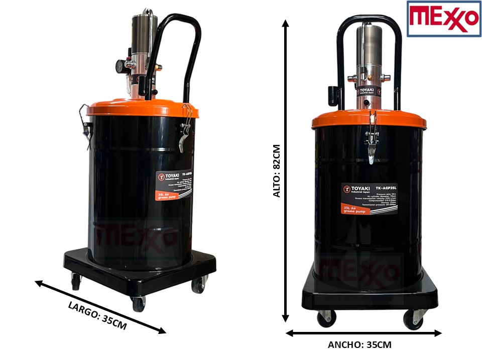 Grasera Neumática 35 litros TOYAKI - Imagen 2