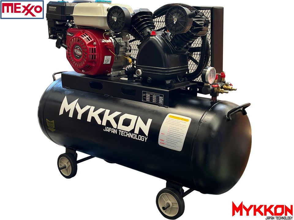 Compresor Autonomo 100l, Bencina 7,5 Hp Mykkon Japon - Imagen 4