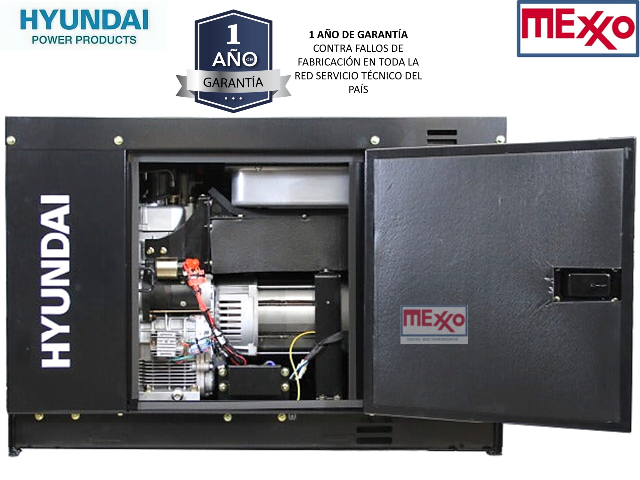 Generador Diesel 8,5 Kva Ats Insonorizado Hyundai Sello Sec - Imagen 6