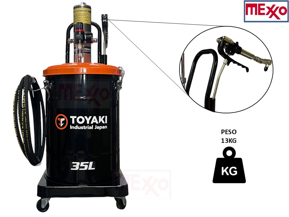 Grasera Neumática 35 litros TOYAKI - Imagen 3