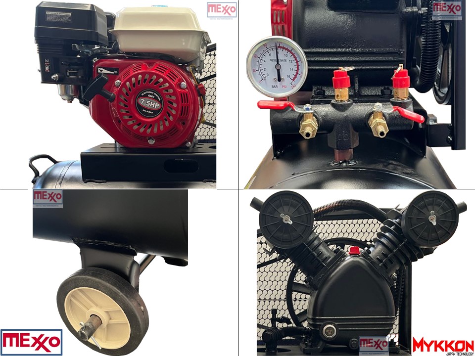 Compresor Autonomo 100l, Bencina 7,5 Hp Mykkon Japon - Imagen 5