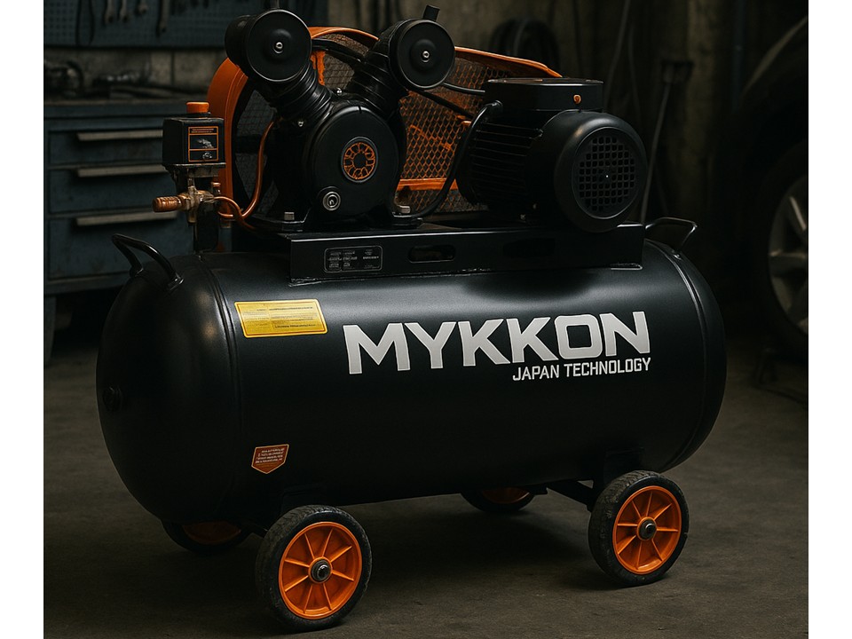Compresor de Aire Industrial 200L 3HP Mykkon Japón - Imagen 7