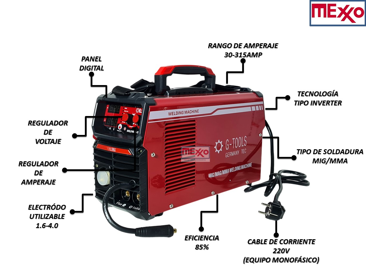 Maquina De Soldar Mig/mma Inverter 315amp Con Y Sin Gas - Imagen 2