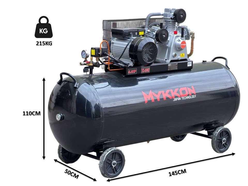 Compresor Industrial De Aire 350l 5hp 12 Bar 350l/min Jap. - Imagen 3