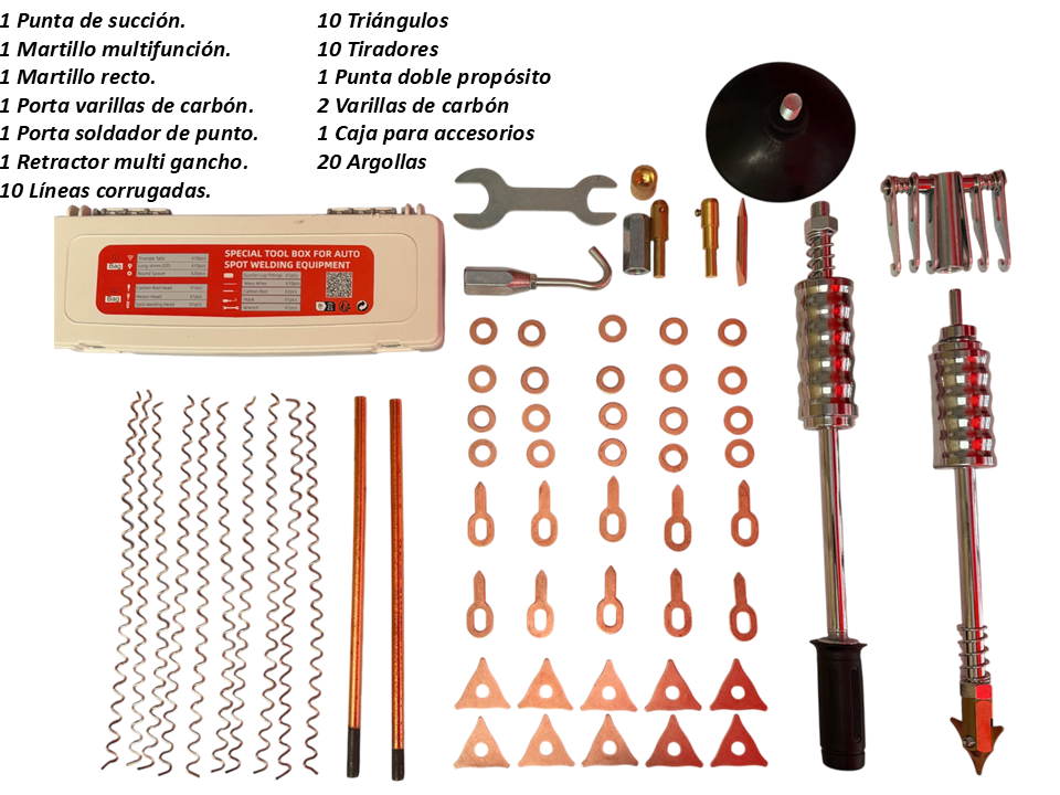 Desabollador Spotter Digital + Kit Desabollador Set 7pzs - Imagen 9