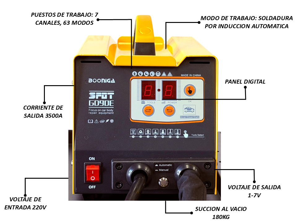Desabollador Spotter Digital + Kit Desabollador Set 7pzs - Imagen 10