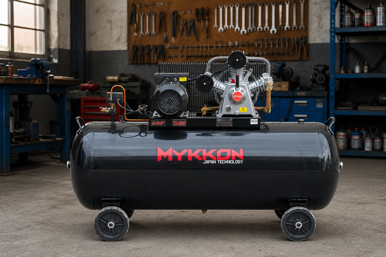 Compresor Industrial De Aire 350l 5hp 12 Bar 350l/min Jap. - Imagen 6